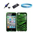 Bestpriceshop Durable Hard Shell Cover Green Zebra Case for Apple iPod 