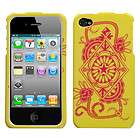 Exotic Yellow Phone Snap on Hard Case Cover For Apple iPhone 4, 4G, 4S
