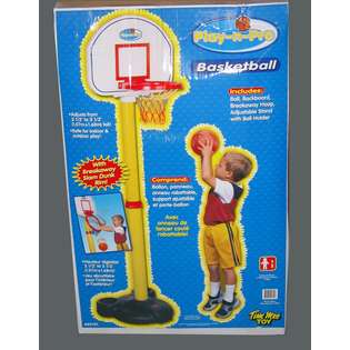 Tim Mee Toys Play N Pro Basketball Plastic Set w/ Breakaway Slam Dunk 