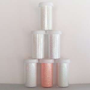 ONE Small Jar GLOW IN THE DARK Rainbow Ultrafine Mix Glitter Powder 