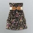 Miss Lili Womens Strapless Belted Mini Dress
