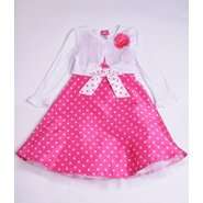 Toddler Pink Polka Dot Dress from  