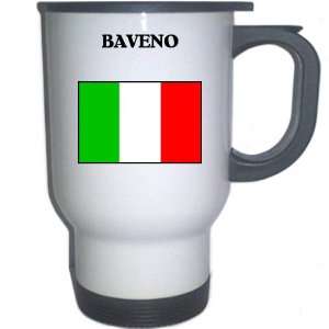  Italy (Italia)   BAVENO White Stainless Steel Mug 