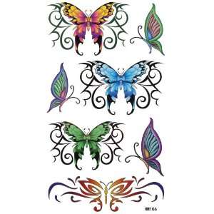   tattoo sticker butterfly waist and arm chest leg sexy Toys & Games