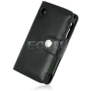   BLACK LEATHER WALLET CARD SLIP CASE FOR iPHONE 3G & 3GS Electronics