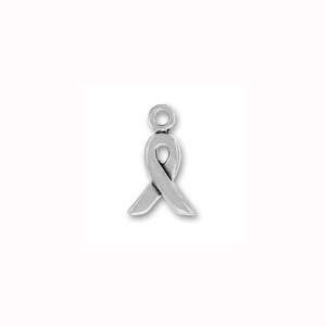  Charm Factory Pewter Awareness Ribbon Charm: Arts, Crafts 