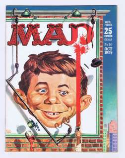 Mad Magazine #50 Complete Fine Condition Vintage 1959 EC Comics 1 