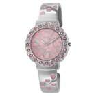 BONGO Womens BG3145 Crystal Accented Pink Dial Cuff Watch