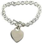 Jazzy Jewels Designer Inspired Heart Tag Charm Bracelet