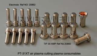 20pcs PT 31XT plasma cutting consumable 20862 20860 30A  