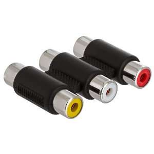  Cable Coupler Adapter 3 RCA RGB TO 3 RCA RGB Electronics