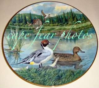 BART JERNER Living W/Nature PINTAIL Duck Plate MIB/COA  
