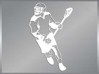 LACROSSE Player #1 cut vinyl decal car iPhone stickers  