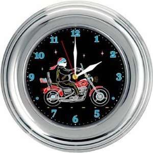  Electro Motion   Motorcycle Wall Clock: Home & Kitchen