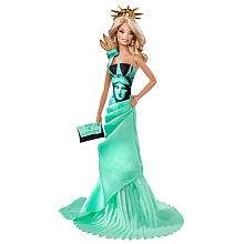   Dolls of the World Statue of Liberty Barbie Doll   Mattel   