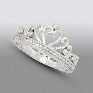   Silver Princess Tiara Ring  Disney Jewelry Sterling Silver Rings