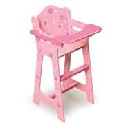 Badger Toy Blossoms and Butterflies Doll High Chair 