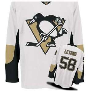  Wholesale Pittsburgh Penguins #58 Kris Letang Hockey White 