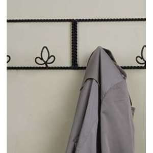    Metal Scrollwork Wall Coat Hanger with Six Hangers