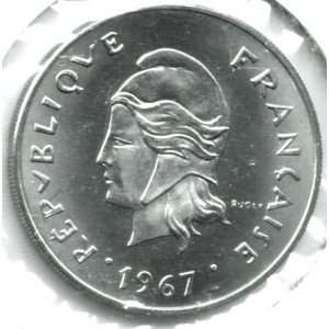  1967 French Polynesia 50 Francs KM#7 