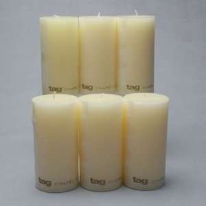  Ivory Chapel 3X6 Pillar Candle Set: Home Improvement