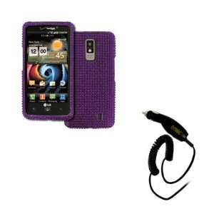   Case Cover (Purple) + Car Charger [EMPIRE Packaging] Electronics