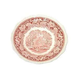   : Masons Furnival Pink Vista Rim Soup, 8 1/2 Inch: Kitchen & Dining