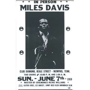  Miles Davis 14 X 22 Vintage Style Concert Poster 