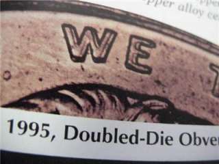 1995/95 DOUBLE DIE LINCOLN CENT PENNY RED GEM BU REAL  