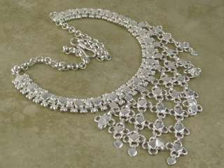 AMAZING _ CRAFTED ^^ ~~ silver necklace _19 inch_  