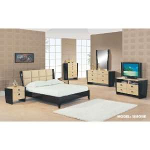  Global Furniture Simone Contemporary Bedroom Set