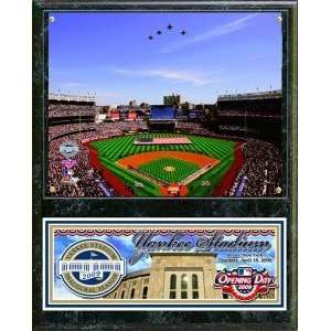  New York Yankee Stadium 2009 Inaugural Game Plaque Sports 