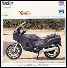 Motorcycle Card 1992 Norton Commander 588 Rotary Twin