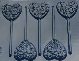 HEART SMALL 15 QUINCEANERA CANDY MOLDS PARTY FAVORS  