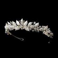 Swarovski Crystal Leaf Design Bridal Tiara  