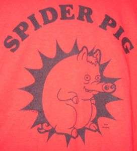 Spider Pig Simpsons Movie T Shirt XL Funny Red Homer  