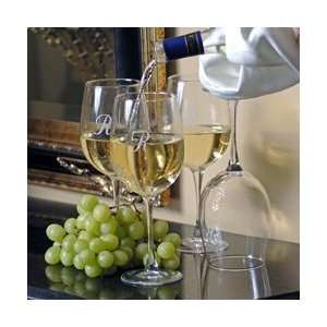  White Wine Glasses (Set of 4)  personalized   Free 