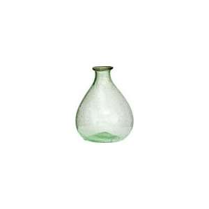    Light Green Recycled Glass Vase (pear design): Home & Kitchen