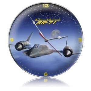  Sr 71 Blackbird Vintage Metal Clock Military