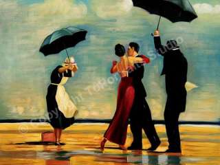 Dancing In The Rain Original Abstract Art Oil Painitng  
