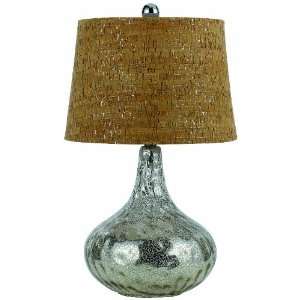  AF Lighting 8264 TL Clifton Table Lamp, Silver Glass: Home 