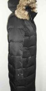 NWT Eddie Bauer 2012 Womens Essential Down Duffle Coat 550 FP Black 