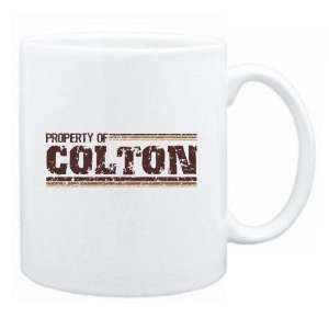  New  Property Of Colton Retro  Mug Name