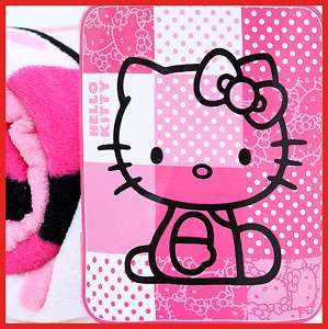 Sanrio Hello Kitty Plush Throw Blanket :Microfiber Pink  