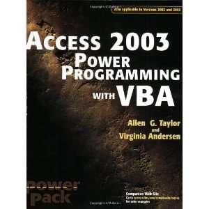  Access 2003 Power Programming with VBA [Paperback]: Allen 