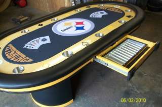 Custom built 4 x 8 professional quality poker tables  