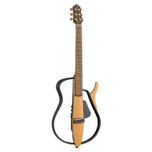  Yamaha SLG110S Steel String Silent Guitar Natural Musical 