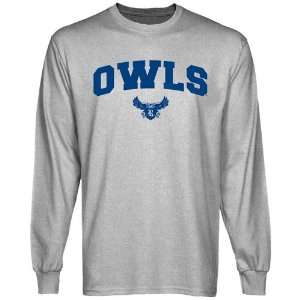  Rice Owls Ash Logo Arch Long Sleeve T shirt Sports 