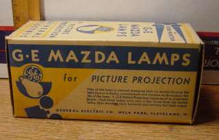 Antique GE Mazda Lamp For Picture Projection Bulb In Box  