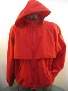 Eddie Bauer Mens 2 Piece Rain Suit XL Jacket ~ L  Pants Red GoreTex 